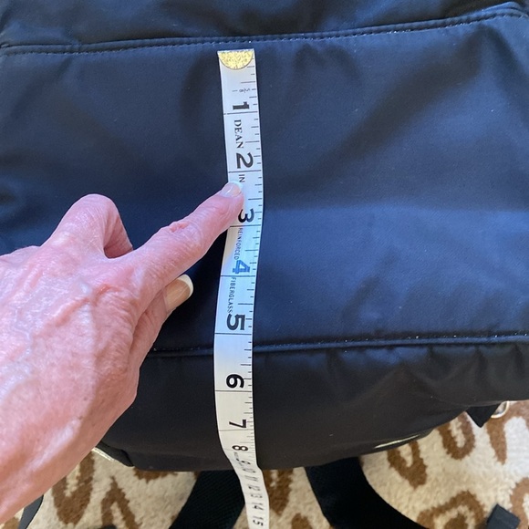 Cysili Diaper Bag Back Pack Black Canvas Nylon USB Port zipper pockets kids - Picture 13 of 13